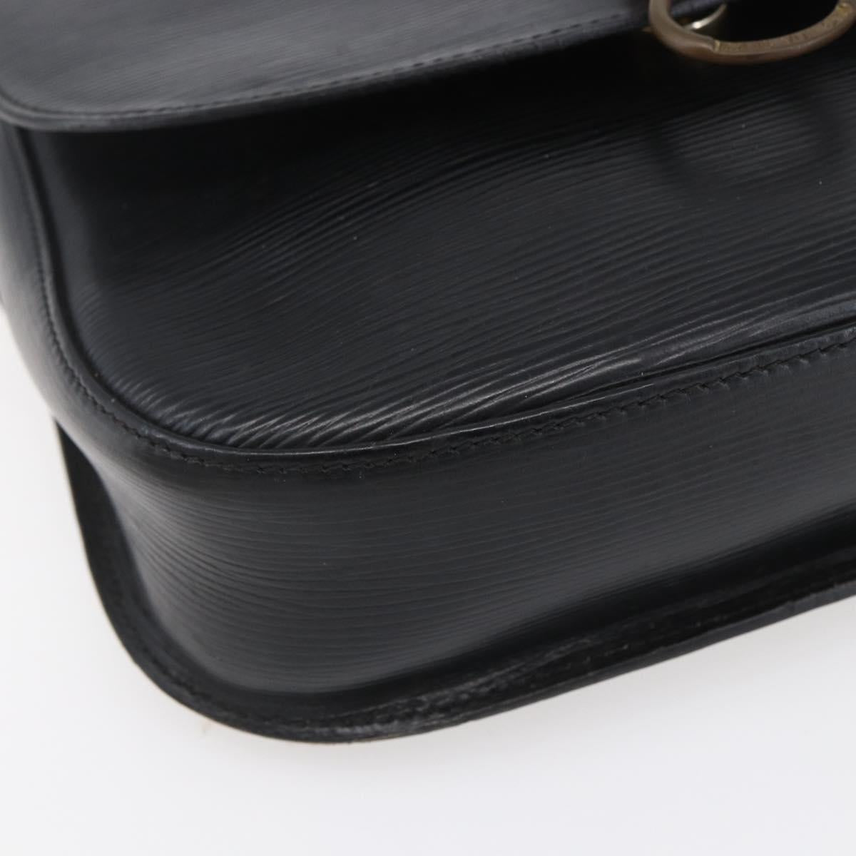 LOUIS VUITTON Epi Saint Cloud GM Shoulder Bag Black Noir M52192 LV Auth BA8327