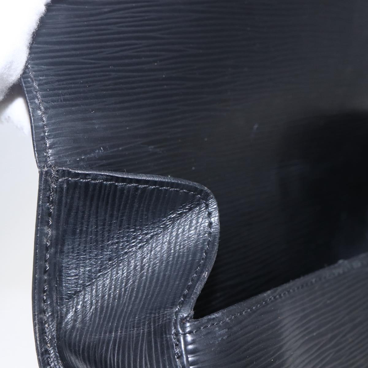 LOUIS VUITTON Epi Saint Cloud GM Shoulder Bag Black Noir M52192 LV Auth BA8327