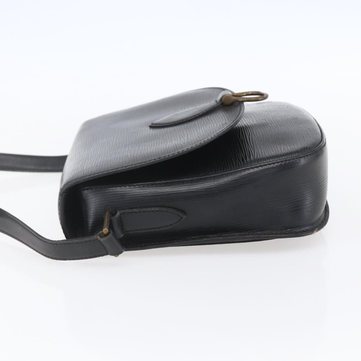 LOUIS VUITTON Epi Saint Cloud GM Shoulder Bag Black Noir M52192 LV Auth BA8327