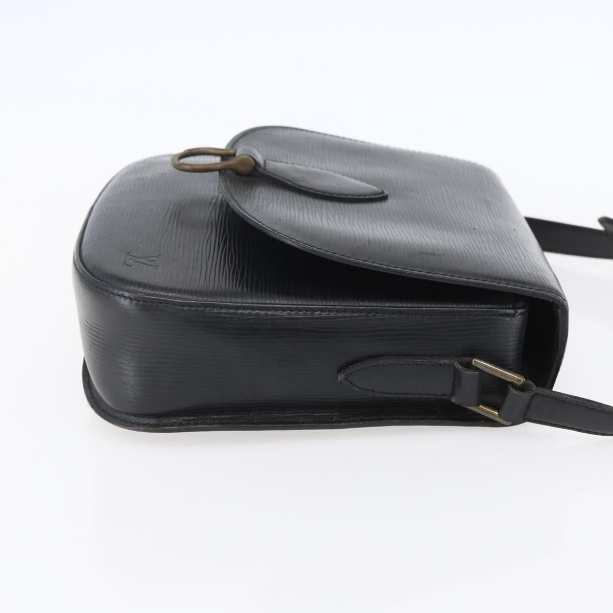 LOUIS VUITTON Epi Saint Cloud GM Shoulder Bag Black Noir M52192 LV Auth BA8327