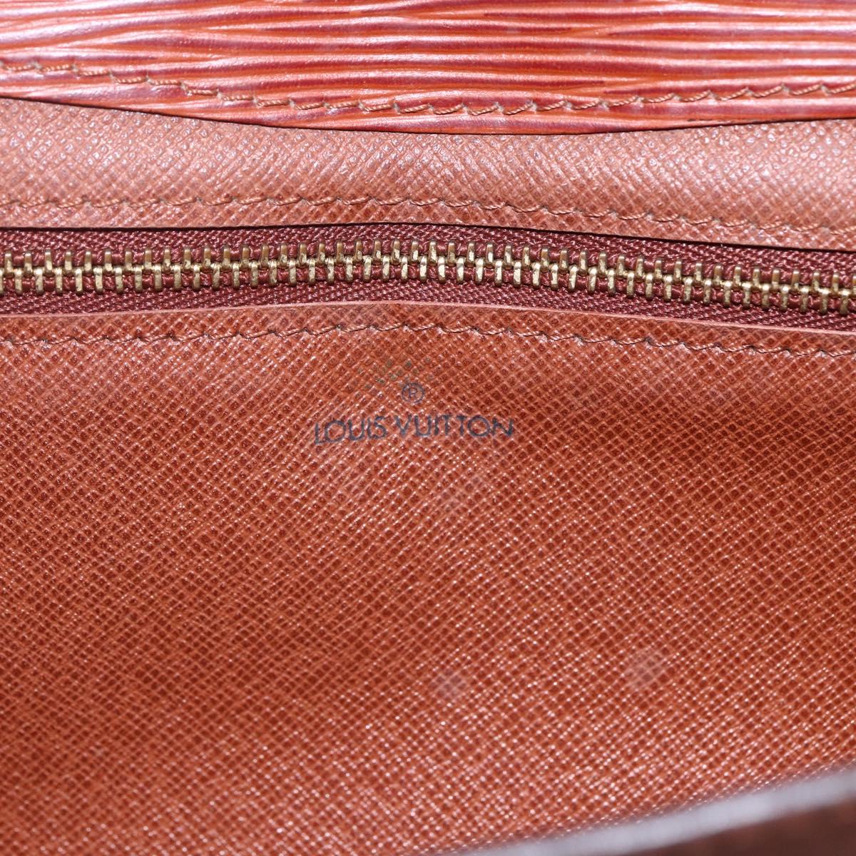 LOUIS VUITTON Epi Montaigne 23 Clutch Bag Brown M52663 LV Auth BA8329