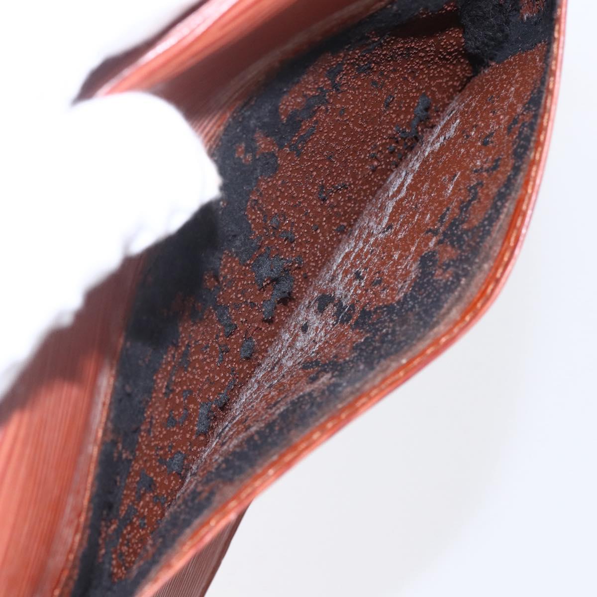 LOUIS VUITTON Epi Montaigne 23 Clutch Bag Brown M52663 LV Auth BA8329