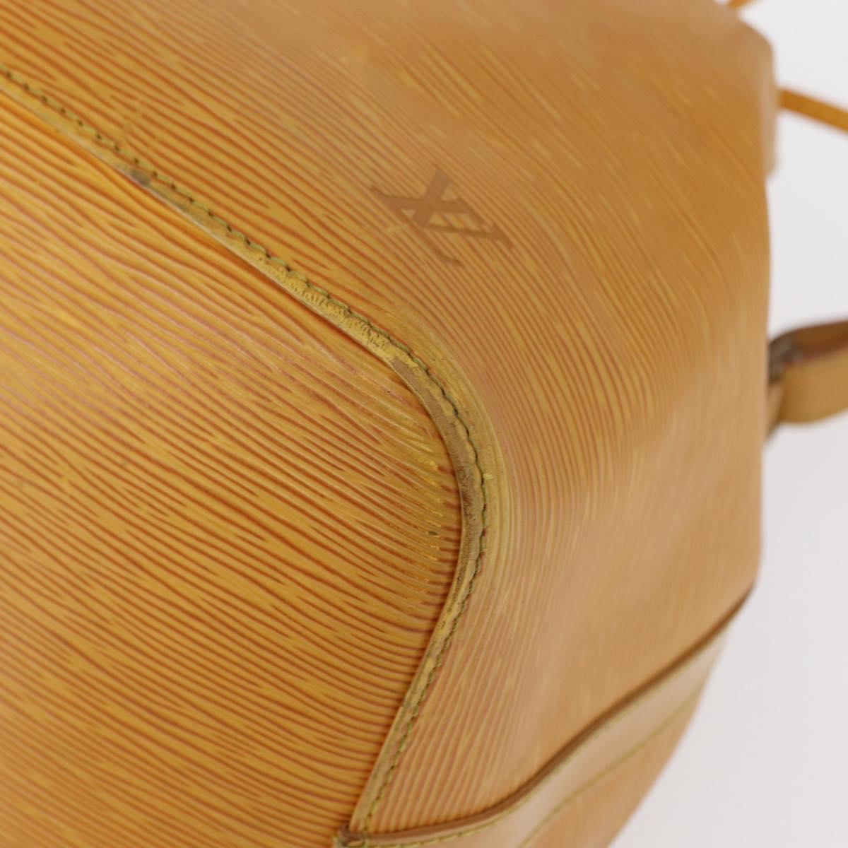 LOUIS VUITTON Epi Petit Noe Shoulder Bag Yellow M44109 LV Auth BA8332