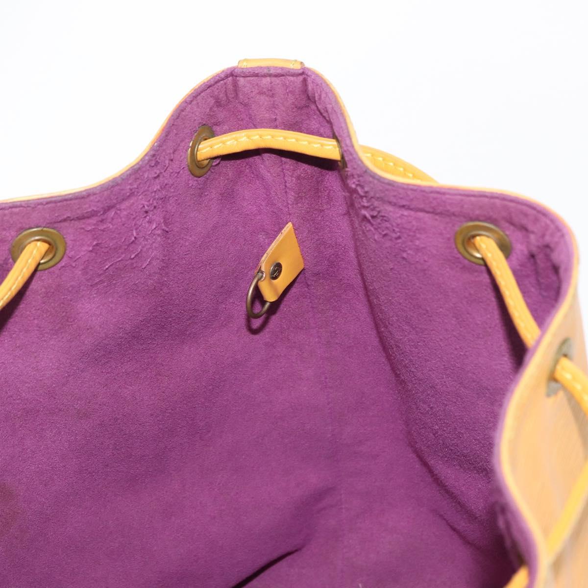 LOUIS VUITTON Epi Petit Noe Shoulder Bag Yellow M44109 LV Auth BA8332