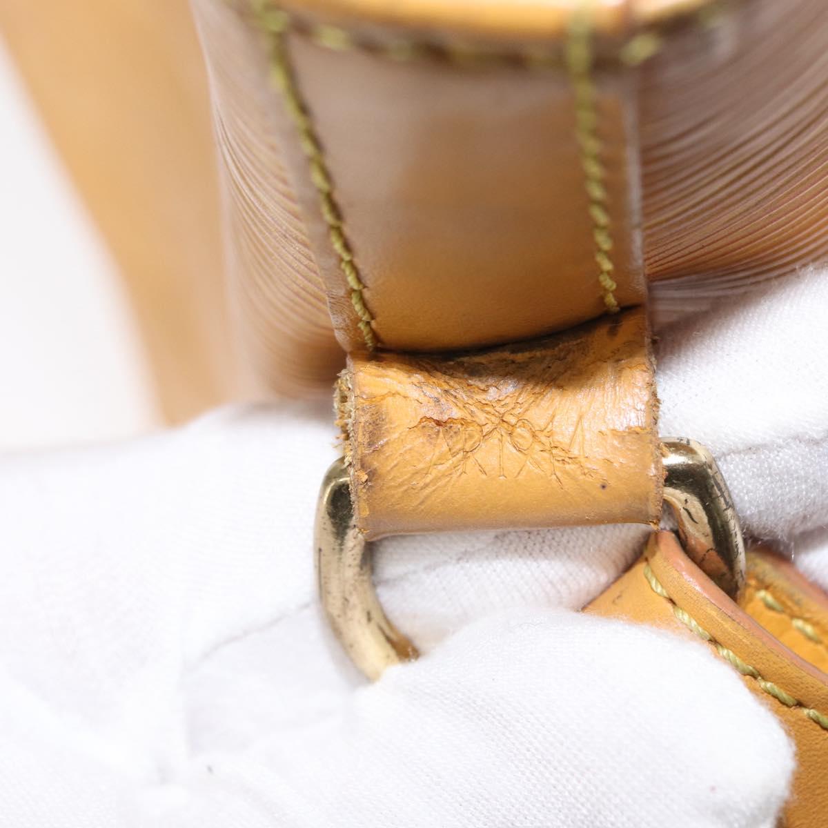 LOUIS VUITTON Epi Petit Noe Shoulder Bag Yellow M44109 LV Auth BA8332