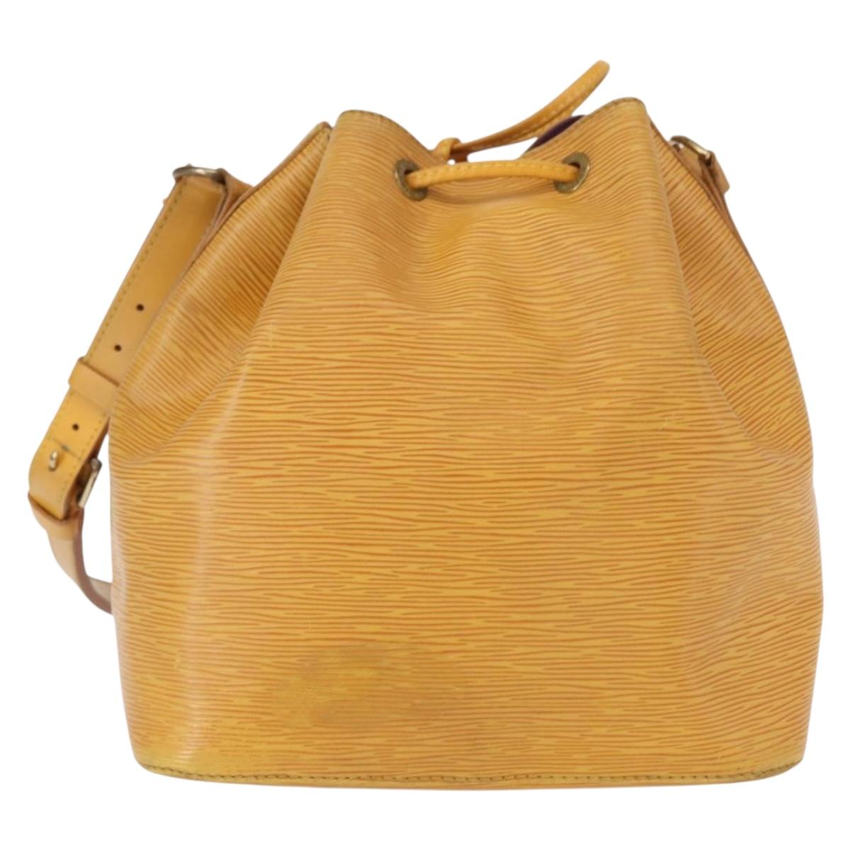 LOUIS VUITTON Epi Petit Noe Shoulder Bag Yellow M44109 LV Auth BA8332