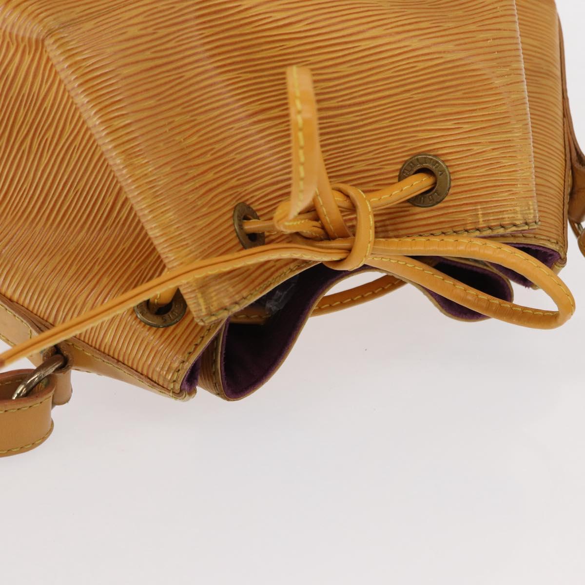 LOUIS VUITTON Epi Petit Noe Shoulder Bag Yellow M44109 LV Auth BA8332