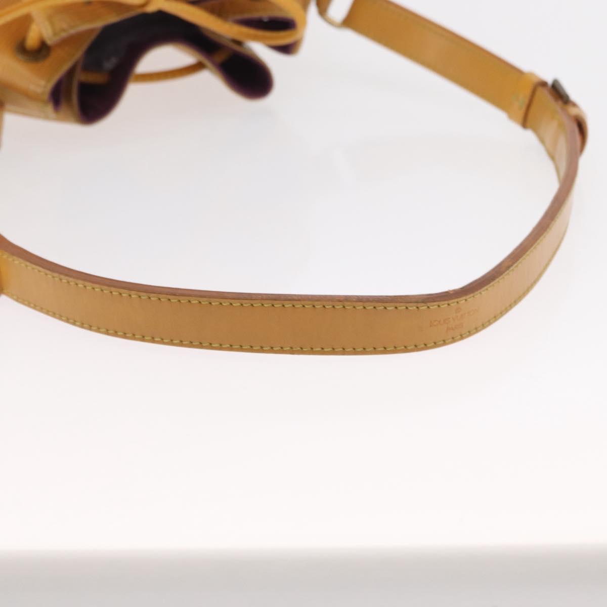 LOUIS VUITTON Epi Petit Noe Shoulder Bag Yellow M44109 LV Auth BA8332