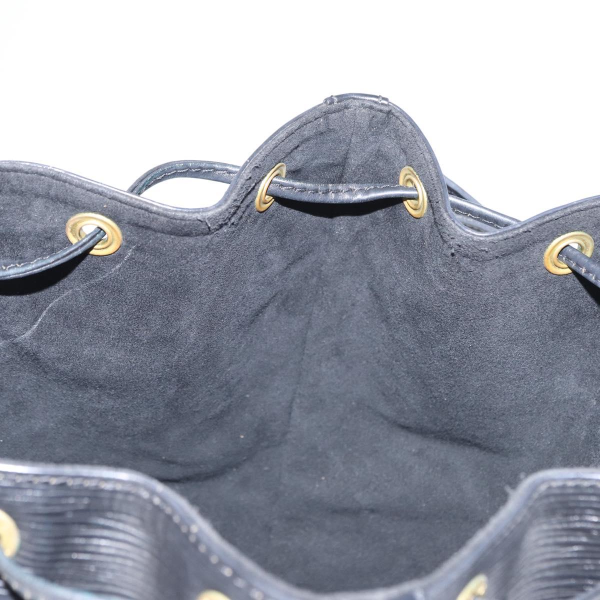 LOUIS VUITTON Epi Petit Noe Shoulder Bag Black M44102 LV Auth BA8333