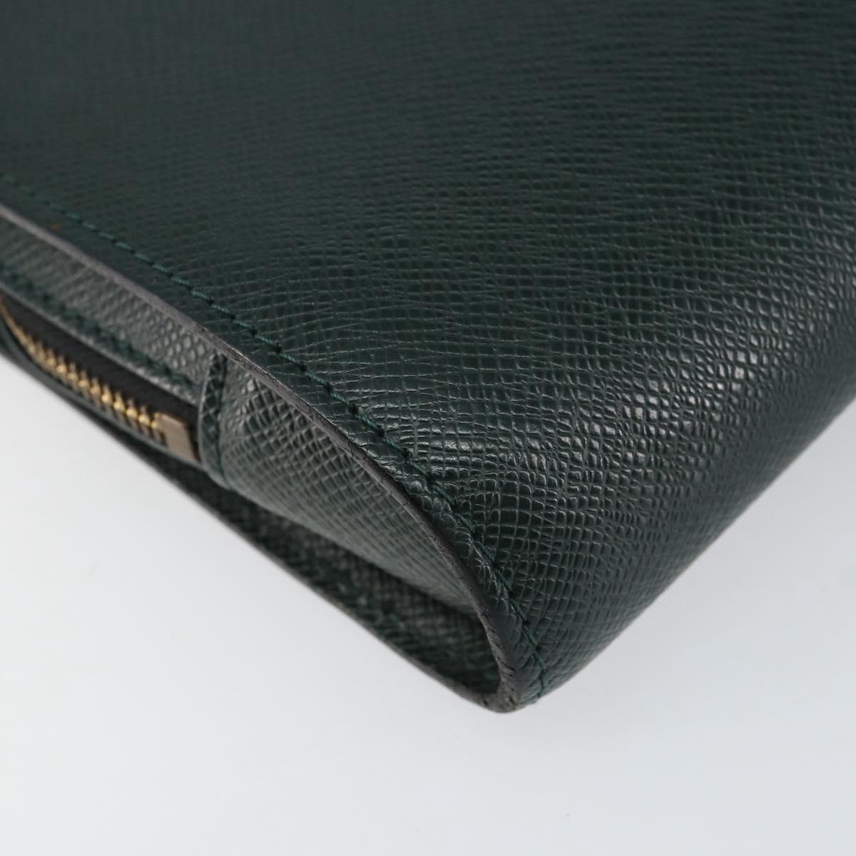 LOUIS VUITTON Taiga Baikal Clutch Bag Epicea M30184 LV Auth BA8336