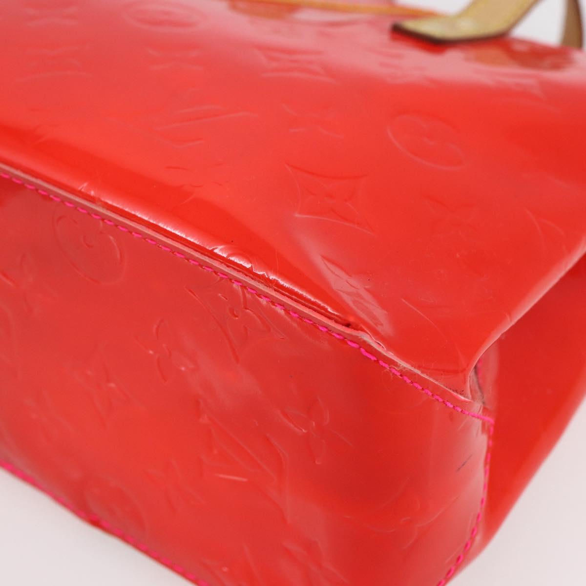 LOUIS VUITTON Monogram Vernis Fluo Reade PM Bag Pink Orange M91903 Auth BA8337