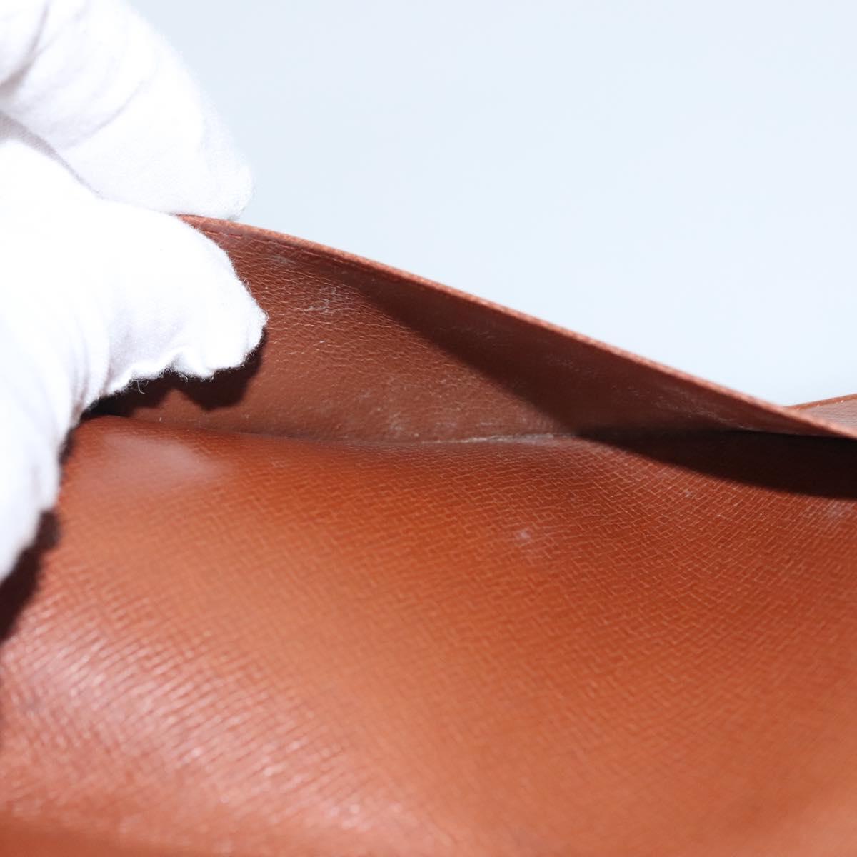 LOUIS VUITTON Monogram Agenda Poche Note Cover R20503 LV Auth BA834