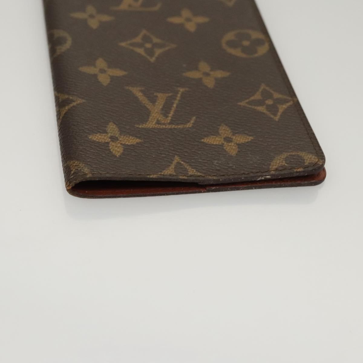 LOUIS VUITTON Monogram Agenda Poche Note Cover R20503 LV Auth BA834