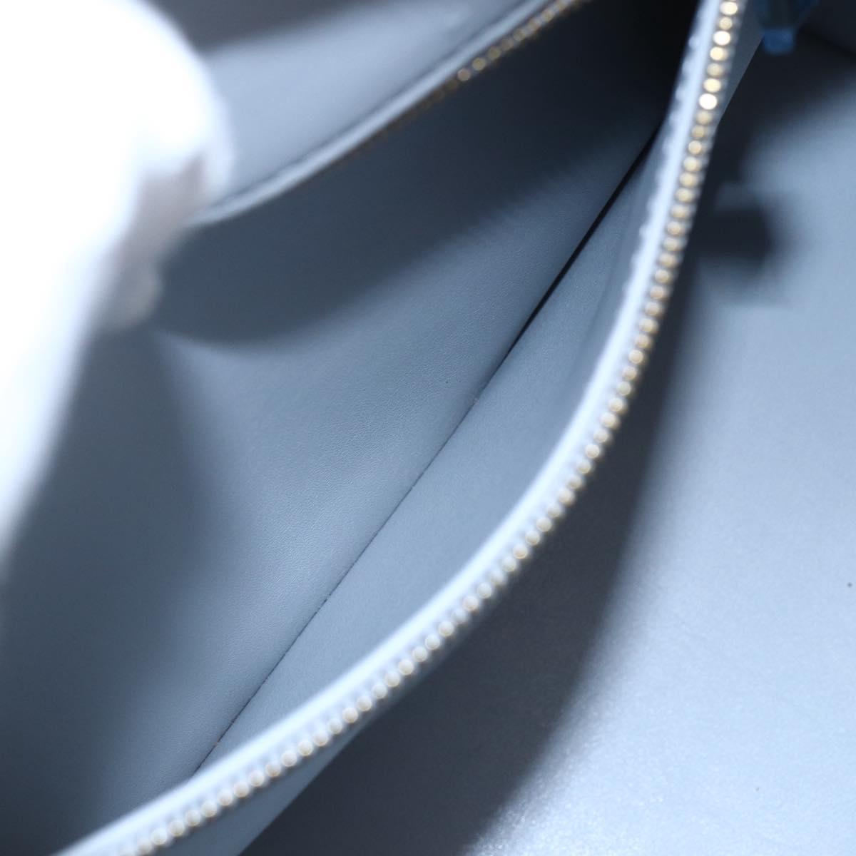 LOUIS VUITTON Monogram Vernis Houston Hand Bag Gris M91053 LV Auth BA8340