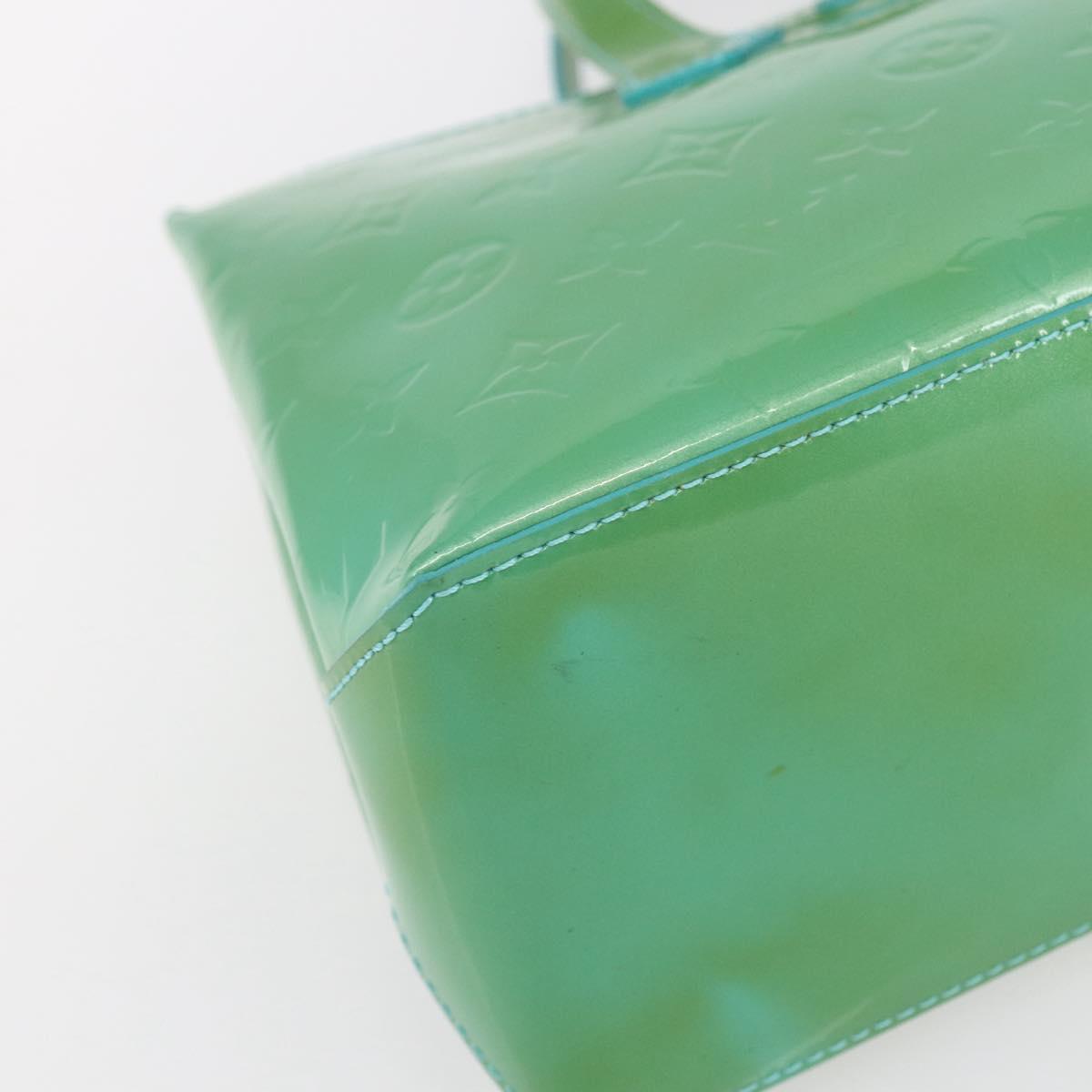 LOUIS VUITTON Monogram Vernis Wilshire PM Bag Blue Galatic M93646 LV Auth BA8342