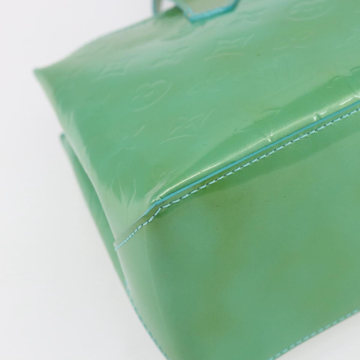 LOUIS VUITTON Monogram Vernis Wilshire PM Bag Blue Galatic M93646 LV Auth BA8342