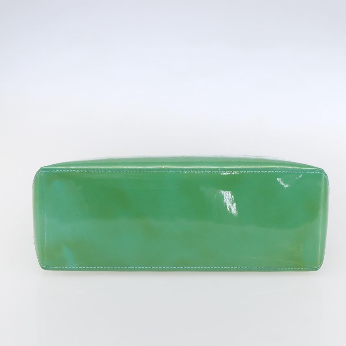 LOUIS VUITTON Monogram Vernis Wilshire PM Bag Blue Galatic M93646 LV Auth BA8342