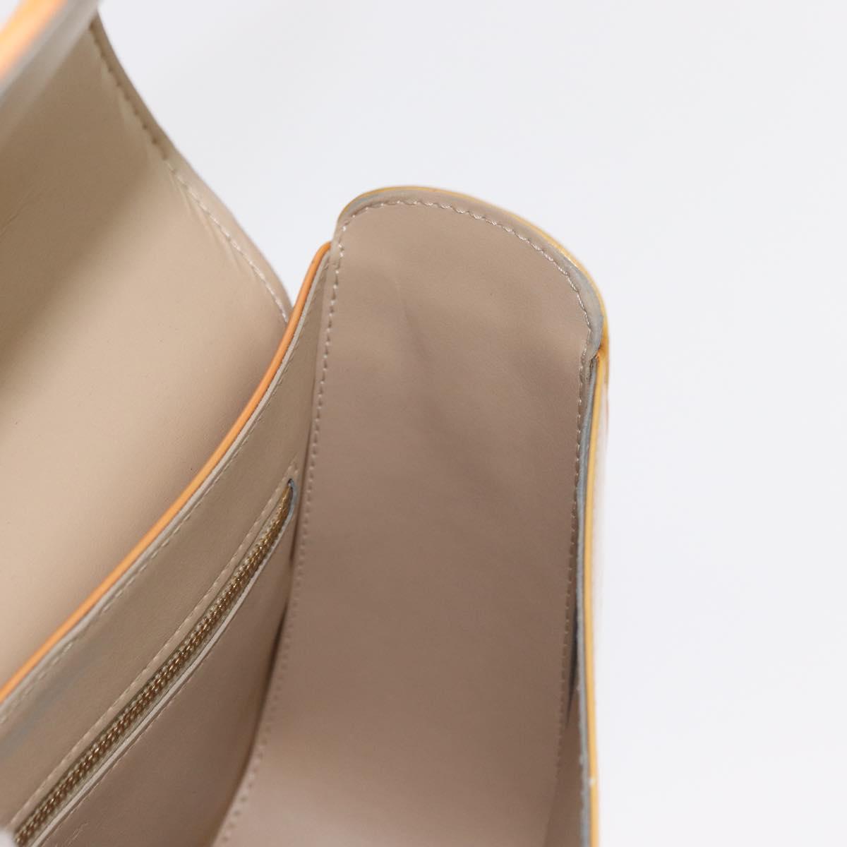 LOUIS VUITTON Monogram Vernis Christie GM Shoulder Bag Beige M91147 Auth BA8343