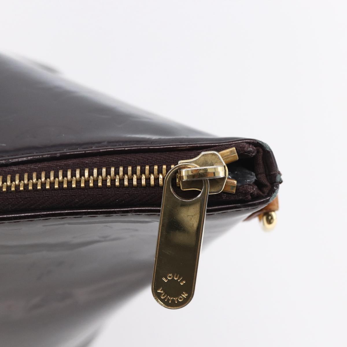 LOUIS VUITTON Monogram Vernis Bellevue GM Tote Bag Amarante M93589 Auth BA8346