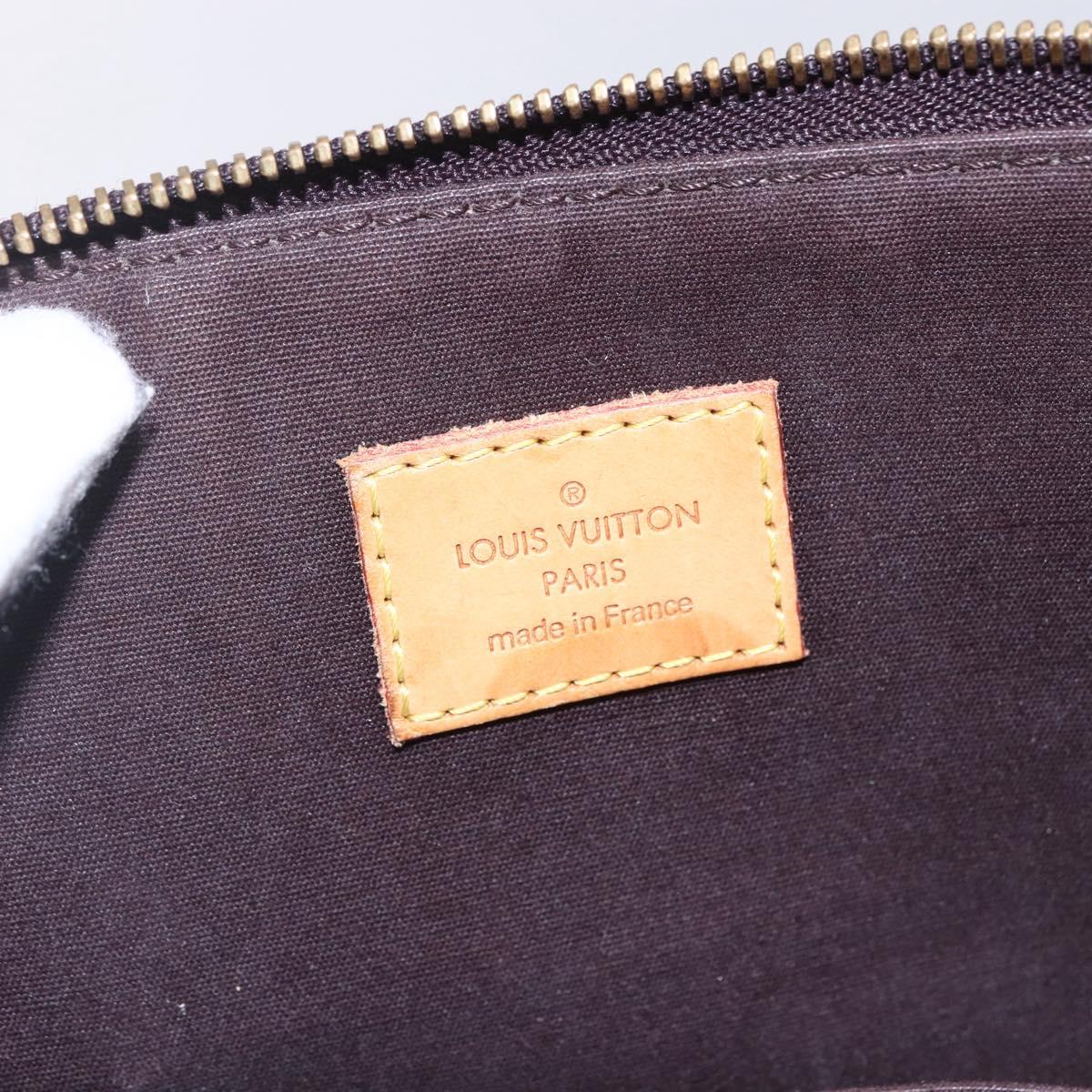 LOUIS VUITTON Monogram Vernis Bellevue GM Tote Bag Amarante M93589 Auth BA8346