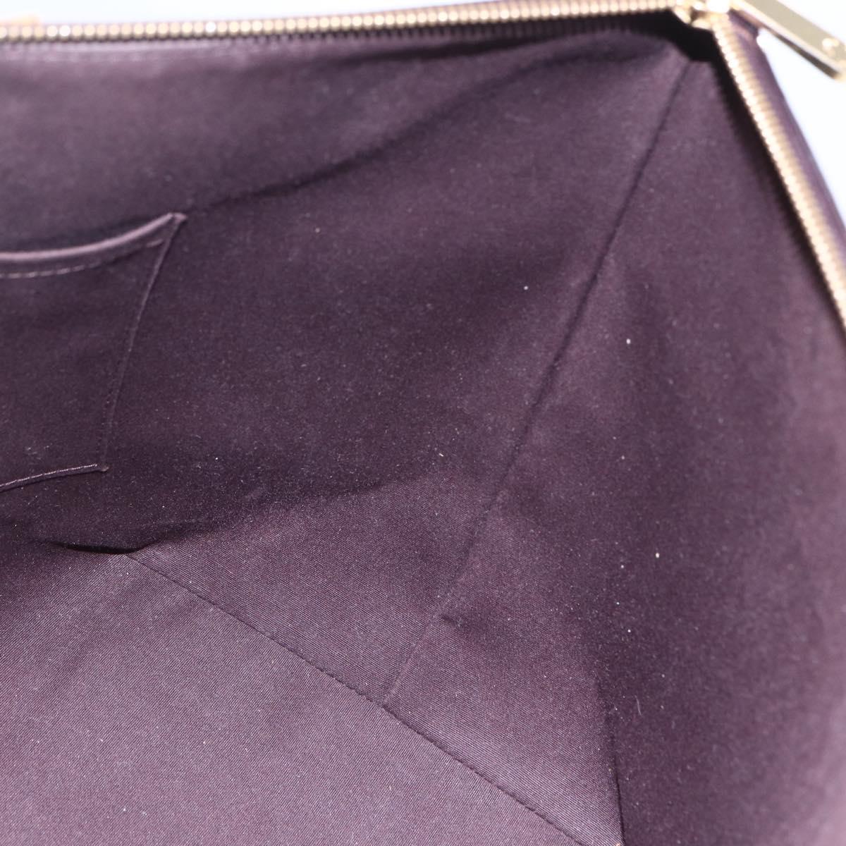 LOUIS VUITTON Monogram Vernis Bellevue GM Tote Bag Amarante M93589 Auth BA8346