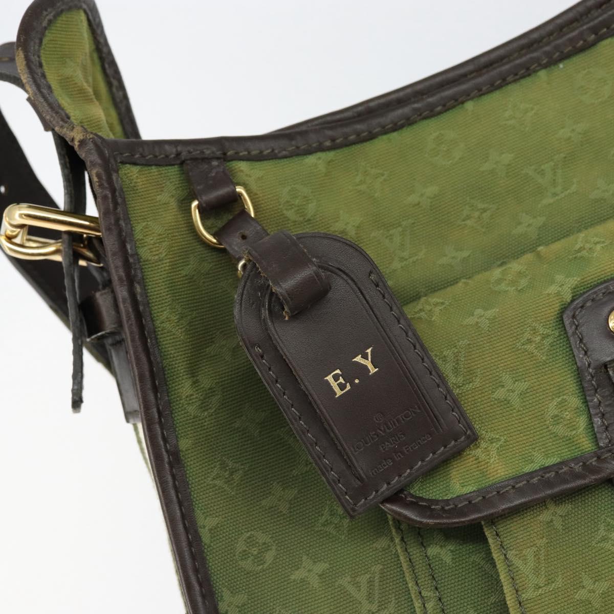 LOUIS VUITTON Monogram Mini Besace Mary Kate Bag TST Khaki M92322 LV Auth BA8348