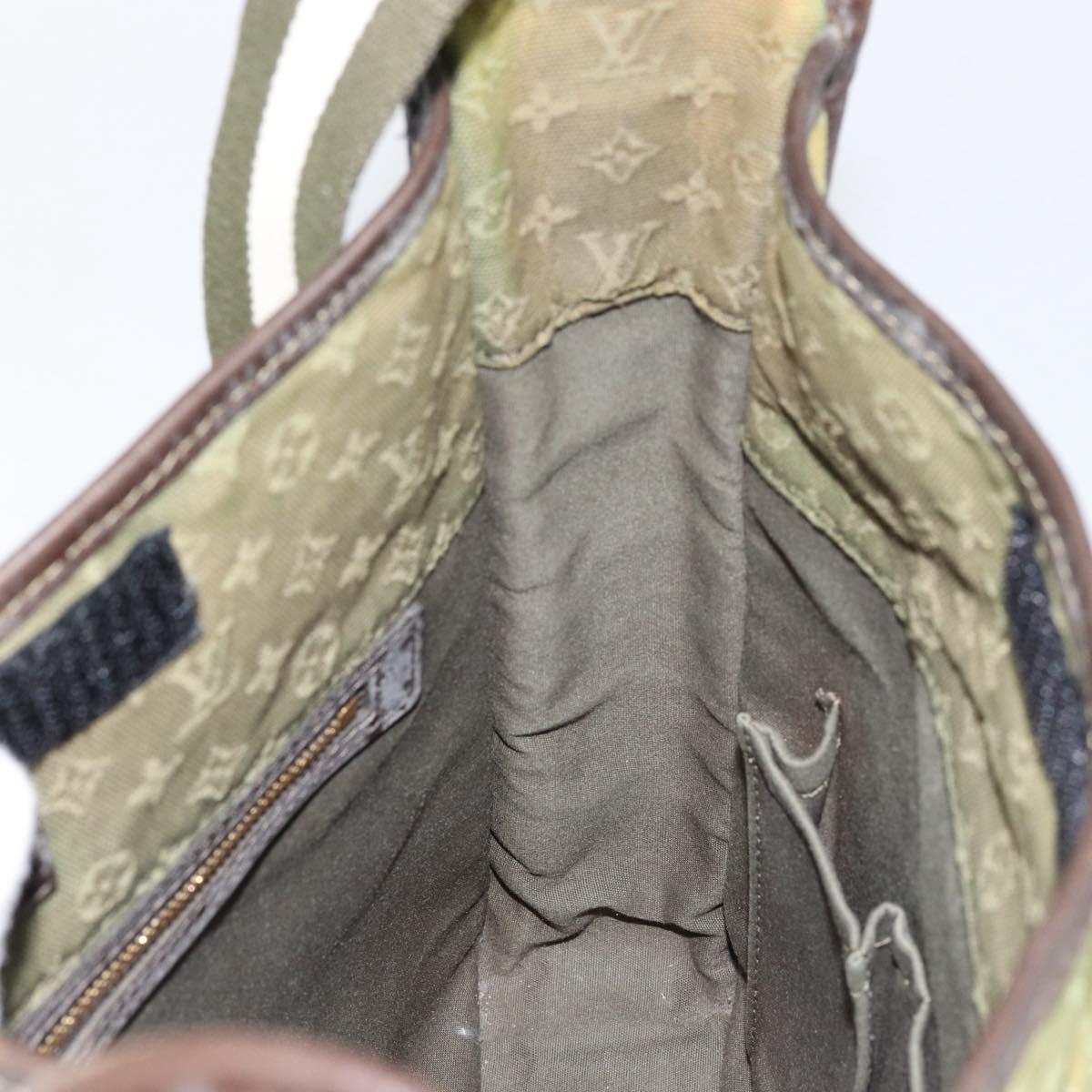 LOUIS VUITTON Monogram Mini Besace Mary Kate Bag TST Khaki M92322 LV Auth BA8348