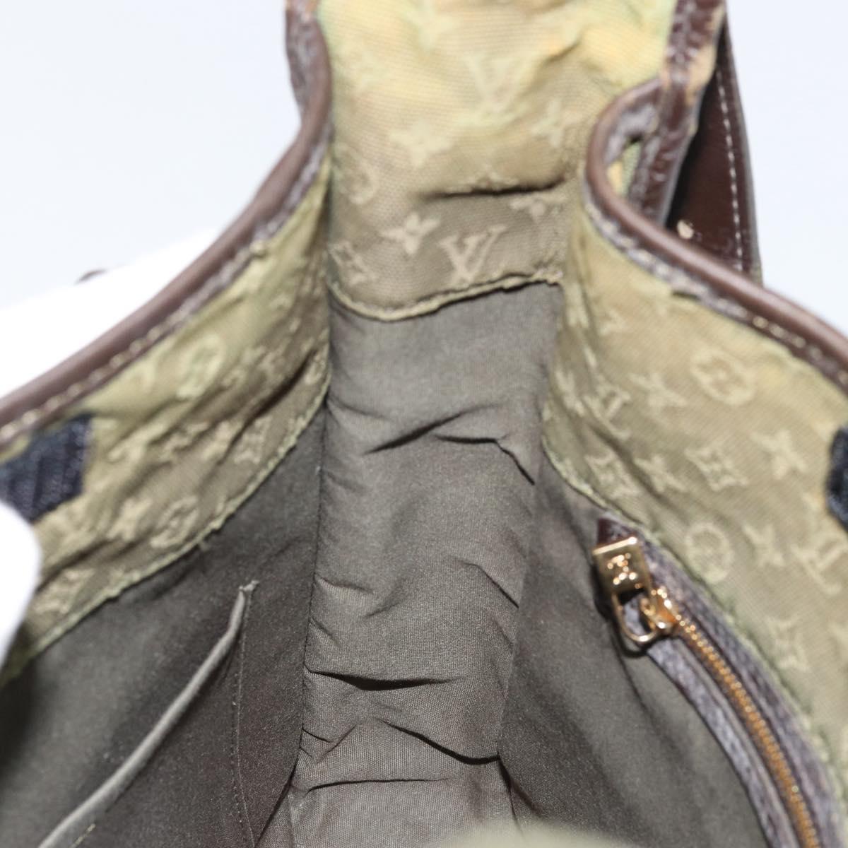 LOUIS VUITTON Monogram Mini Besace Mary Kate Bag TST Khaki M92322 LV Auth BA8348