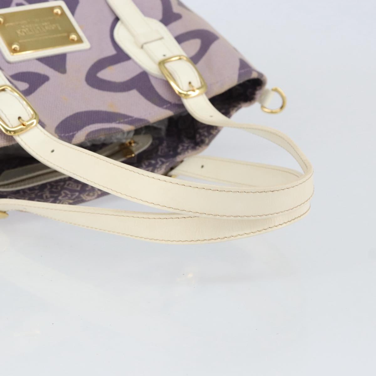 LOUIS VUITTON Cruise Line Taicienne PM Bag Canvas Lila M95680 LV Auth BA8349