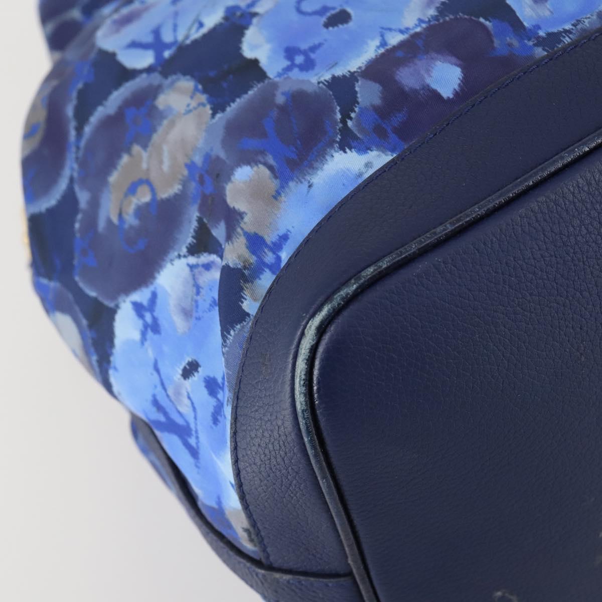 LOUIS VUITTON Ikat Flower Noeful MM Bag 2way Grand blue M94312 LV Auth BA8350