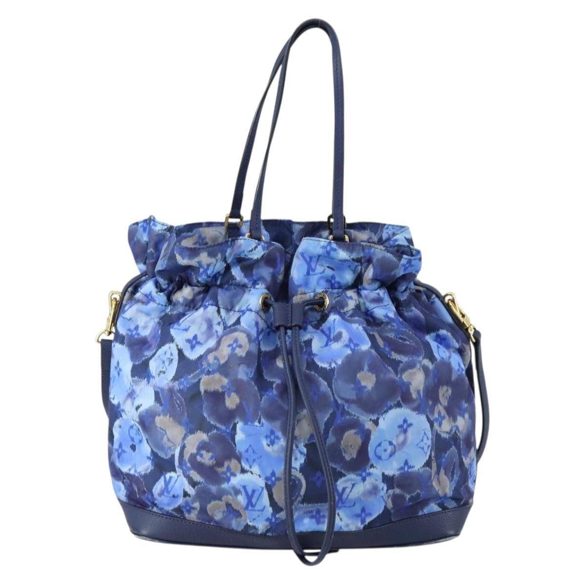 LOUIS VUITTON Ikat Flower Noeful MM Bag 2way Grand blue M94312 LV Auth BA8350