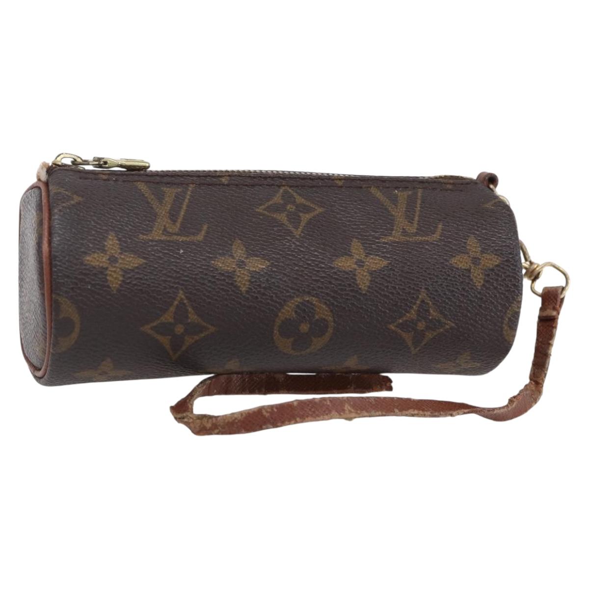 LOUIS VUITTON Monogram Papillon Pouch LV Auth BA8353