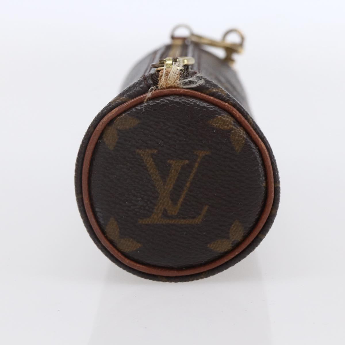 LOUIS VUITTON Monogram Papillon Pouch LV Auth BA8353