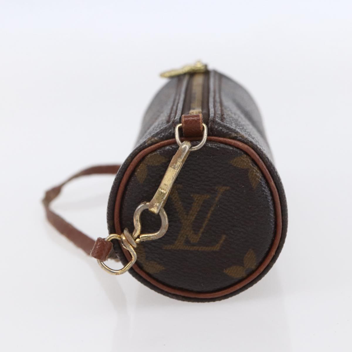 LOUIS VUITTON Monogram Papillon Pouch LV Auth BA8353