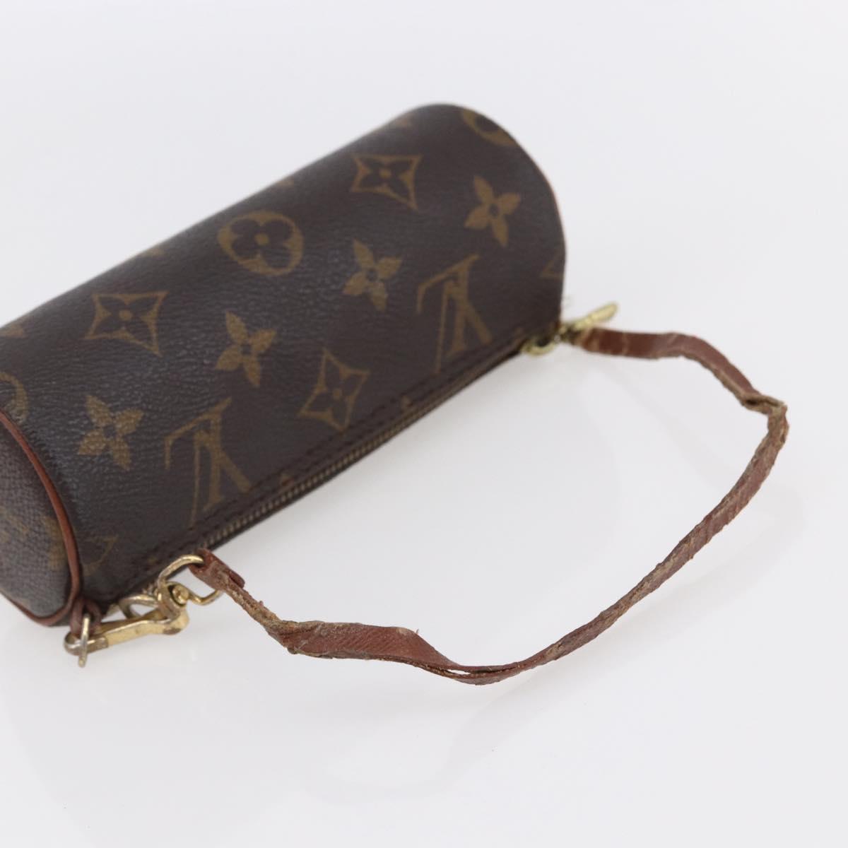 LOUIS VUITTON Monogram Papillon Pouch LV Auth BA8353