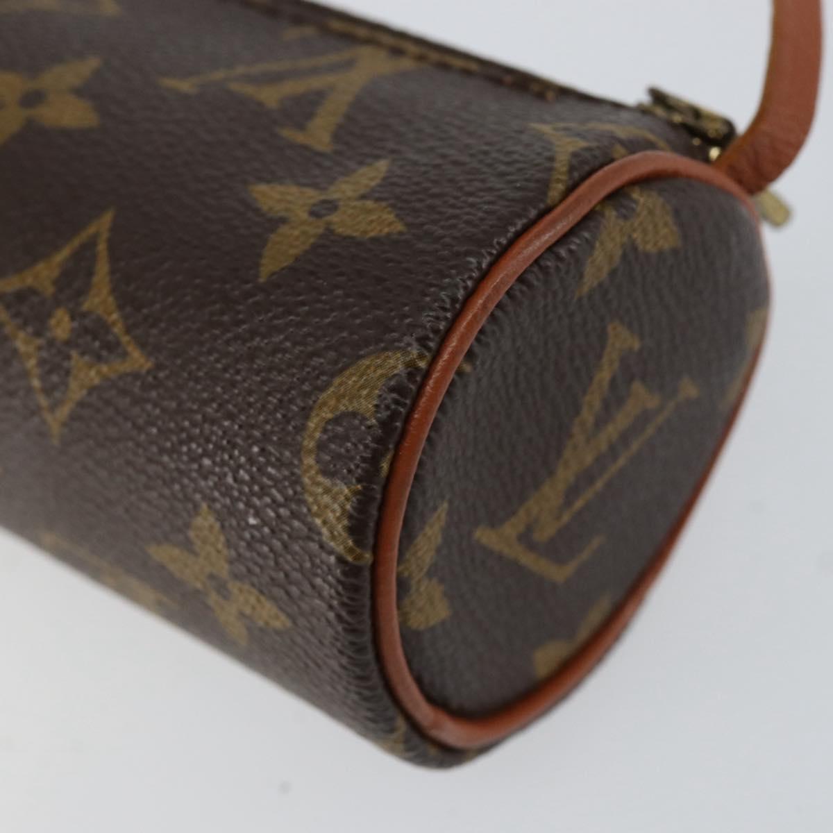 LOUIS VUITTON Monogram Papillon Pouch Pouch LV Auth BA8355