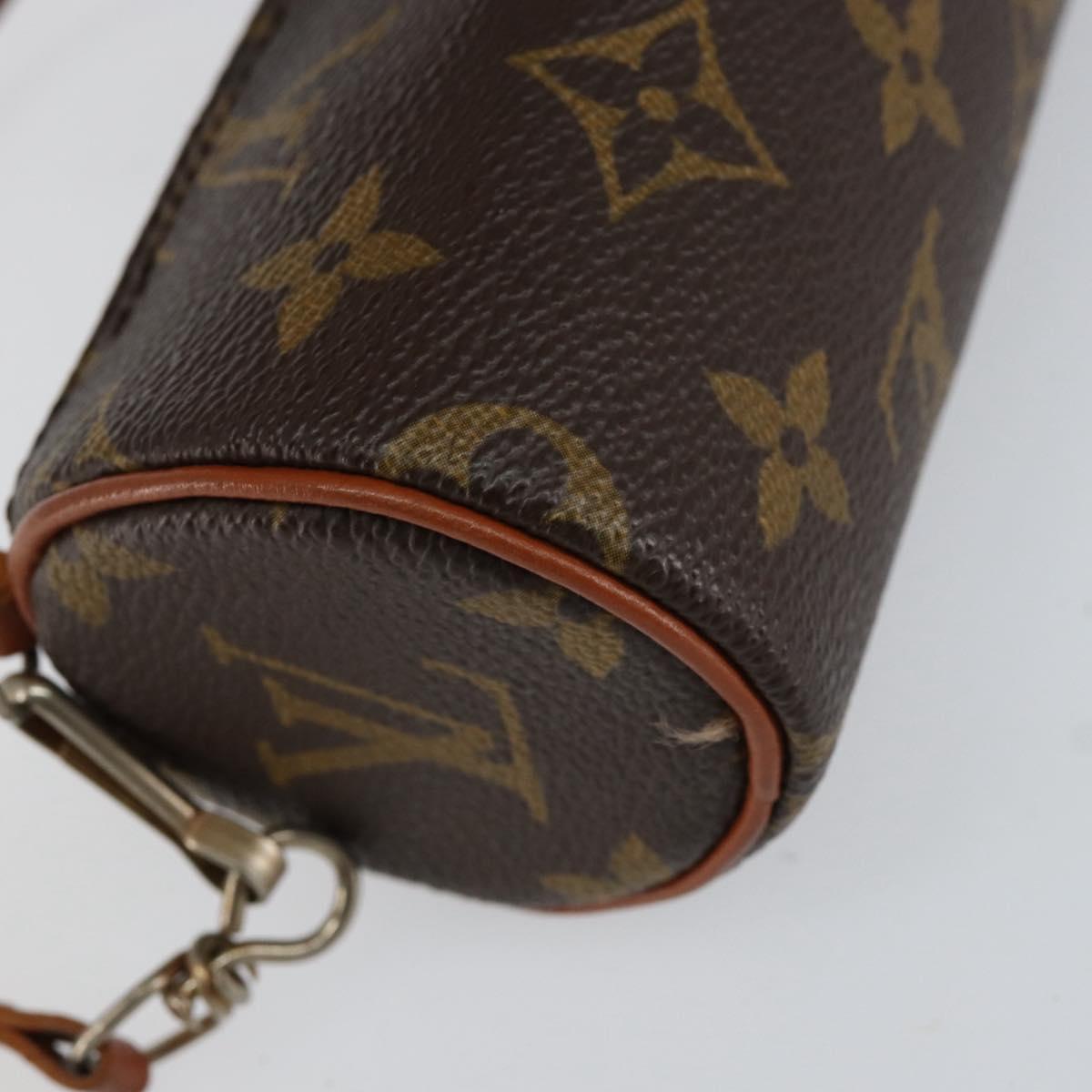 LOUIS VUITTON Monogram Papillon Pouch Pouch LV Auth BA8355