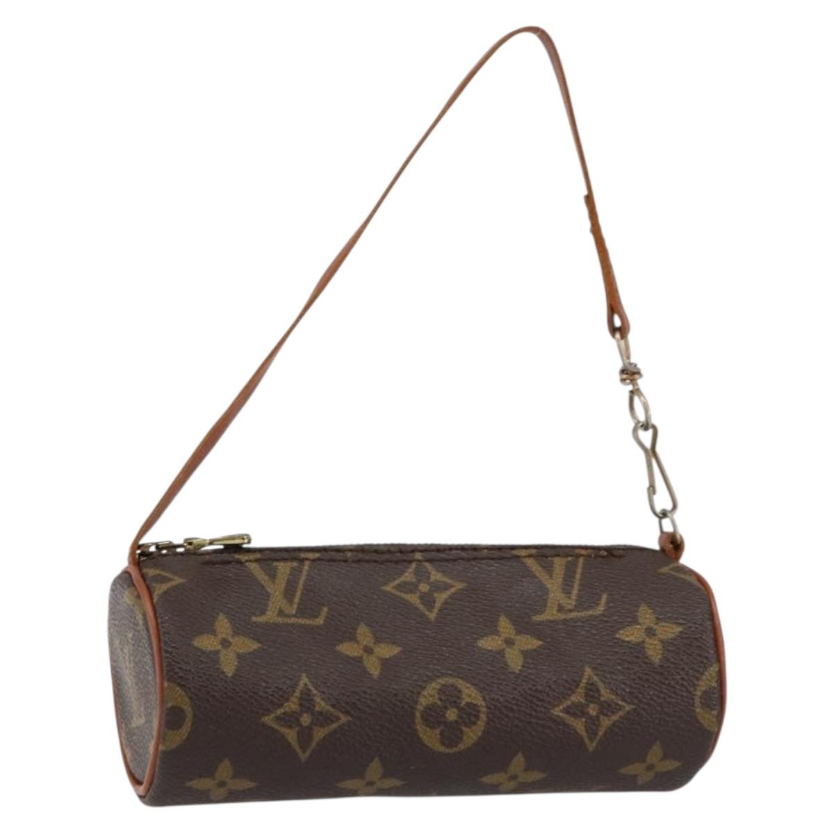 LOUIS VUITTON Monogram Papillon Pouch Pouch LV Auth BA8355