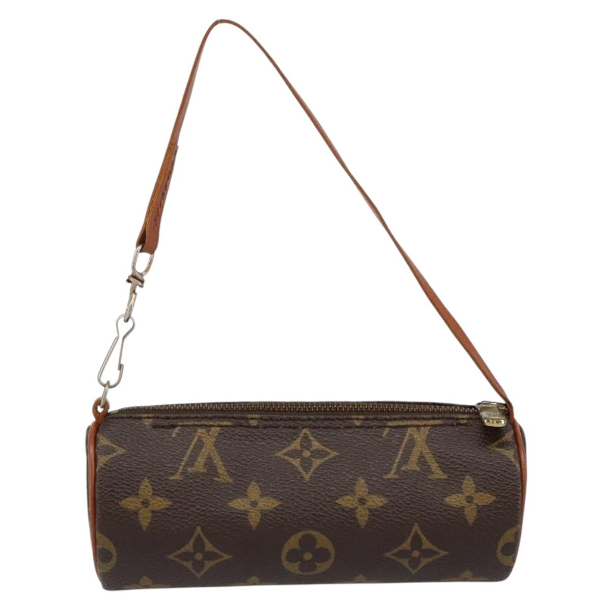 LOUIS VUITTON Monogram Papillon Pouch Pouch LV Auth BA8355