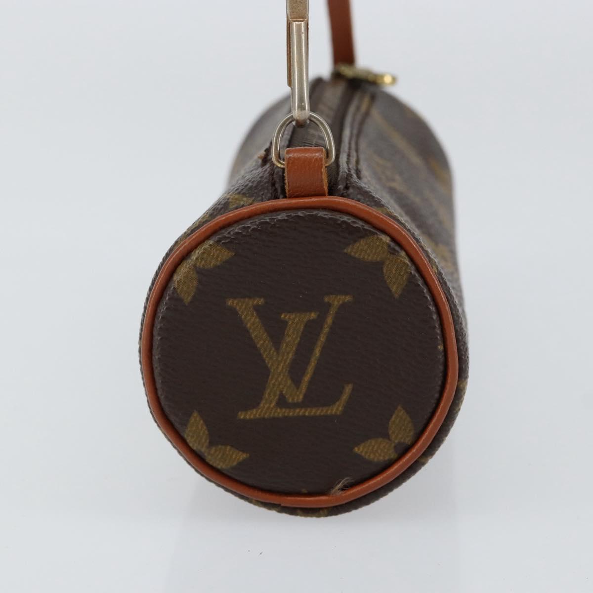 LOUIS VUITTON Monogram Papillon Pouch Pouch LV Auth BA8355