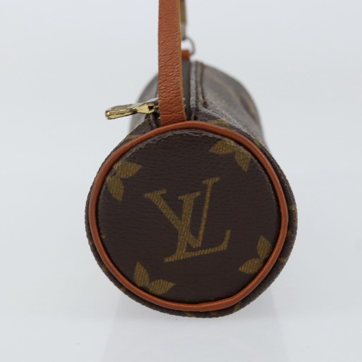 LOUIS VUITTON Monogram Papillon Pouch Pouch LV Auth BA8355