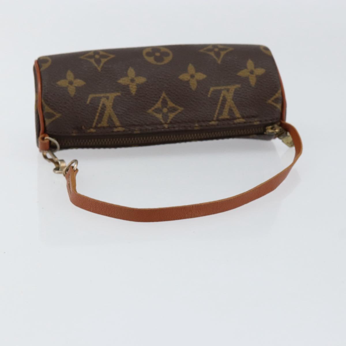 LOUIS VUITTON Monogram Papillon Pouch Pouch LV Auth BA8355