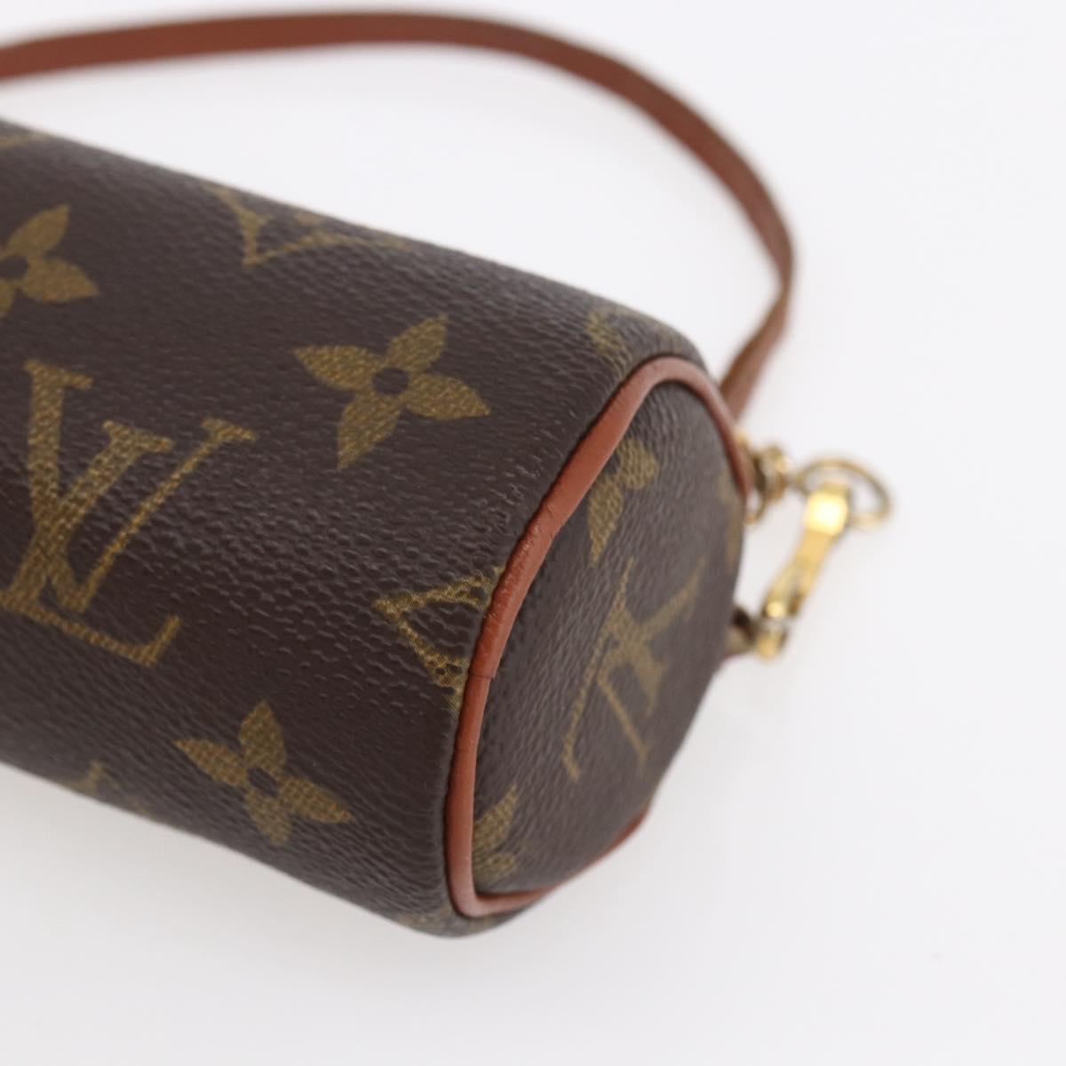 LOUIS VUITTON Monogram Papillon Pouch LV Auth BA8356