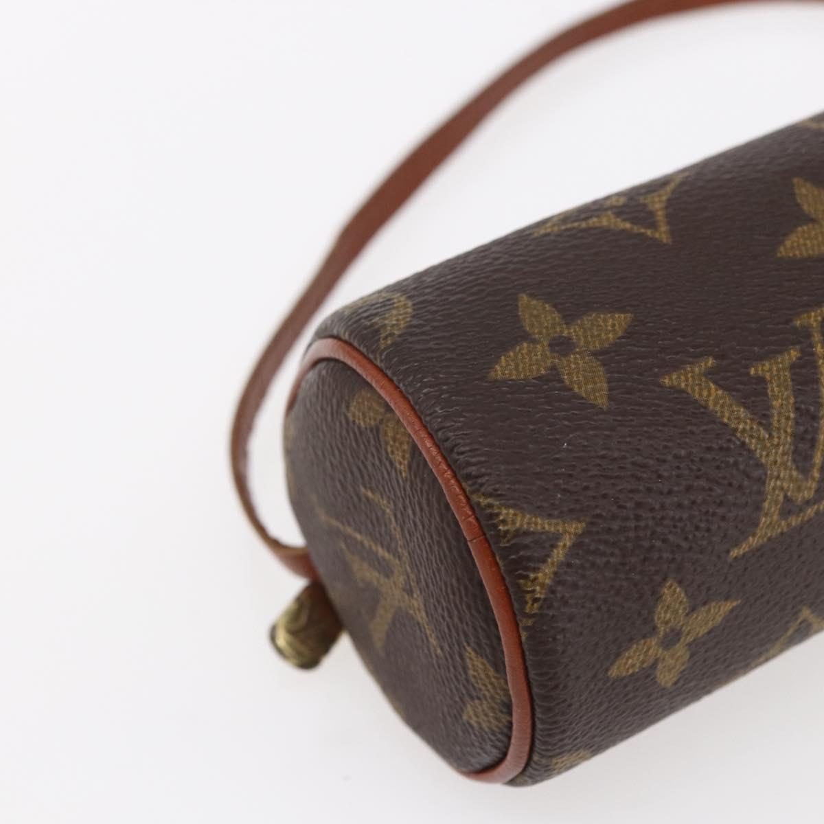LOUIS VUITTON Monogram Papillon Pouch LV Auth BA8356