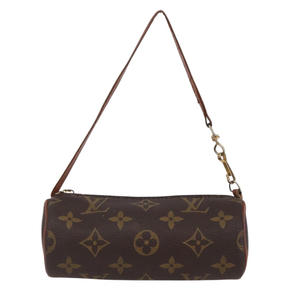 LOUIS VUITTON Monogram Papillon Pouch LV Auth BA8356