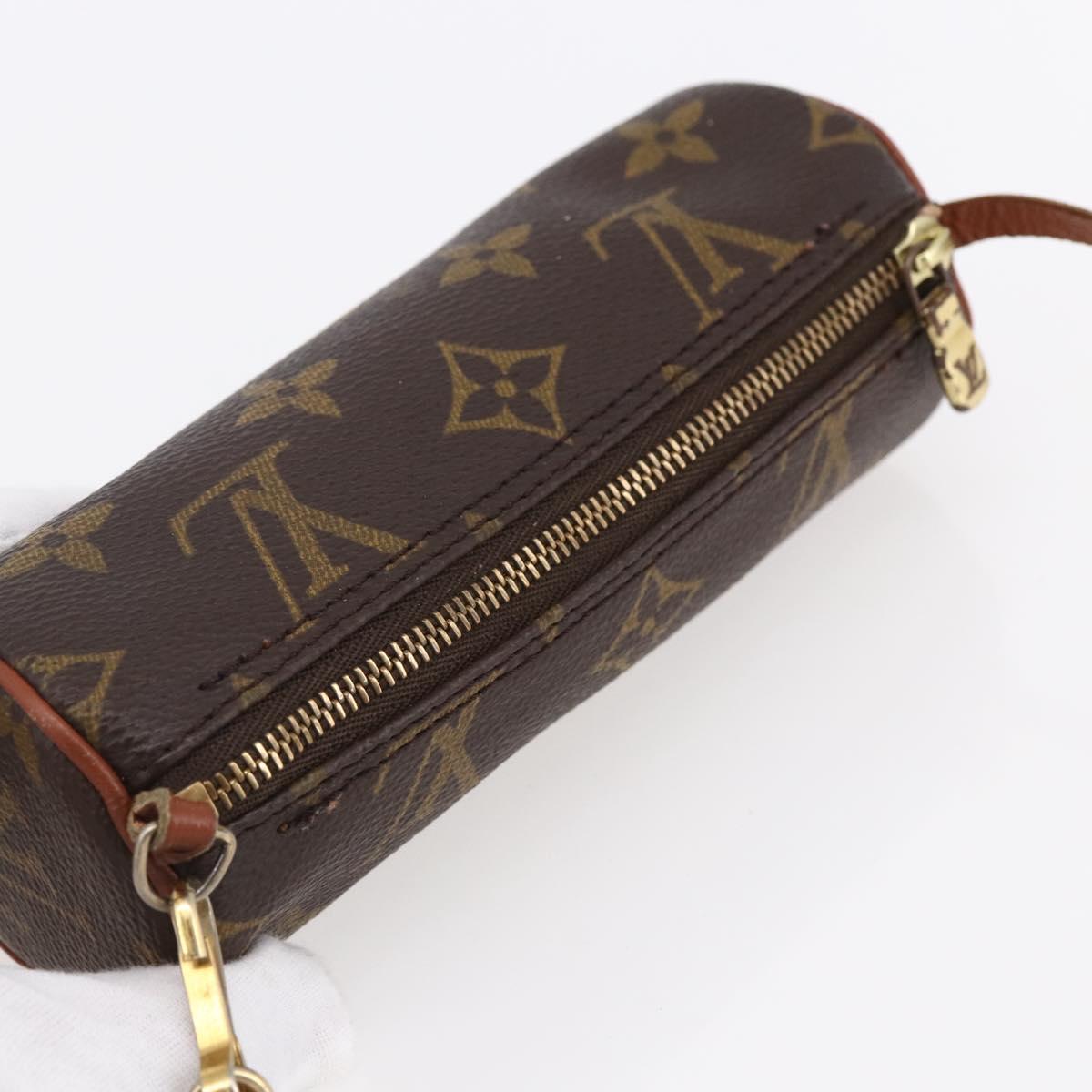LOUIS VUITTON Monogram Papillon Pouch LV Auth BA8356