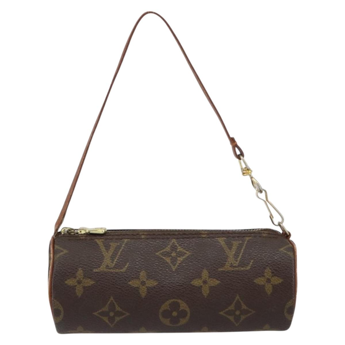 LOUIS VUITTON Monogram Papillon Pouch LV Auth BA8357