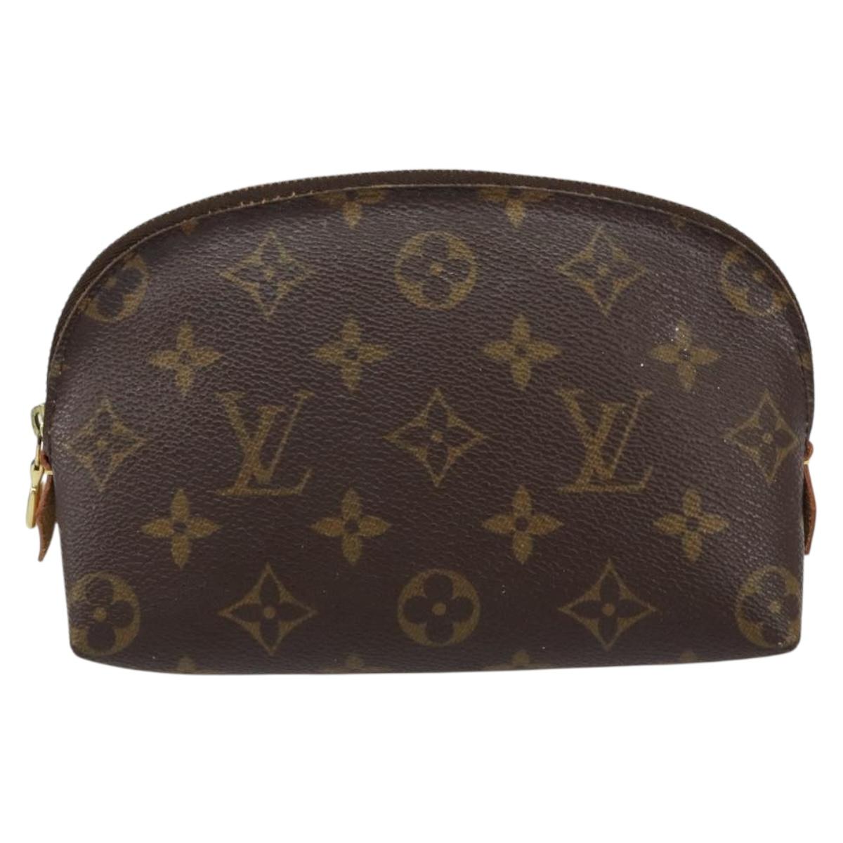 LOUIS VUITTON Monogram Pochette Cosmetic PM Pouch M43998 LV Auth BA8358