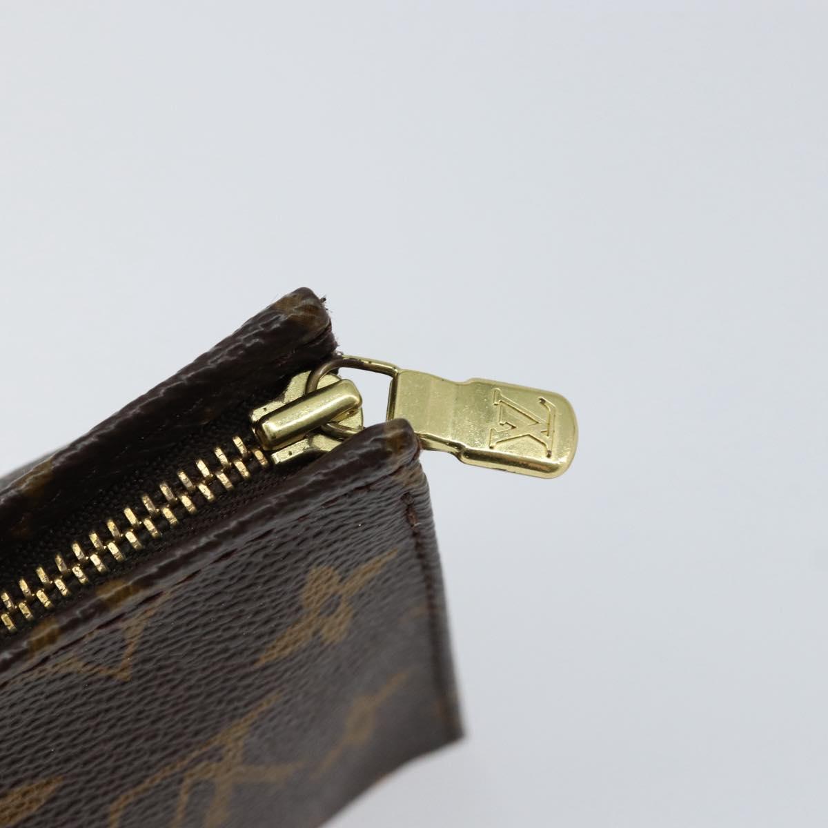 LOUIS VUITTON Monogram Poche Toilette 15 Pouch M47546 LV Auth BA8359