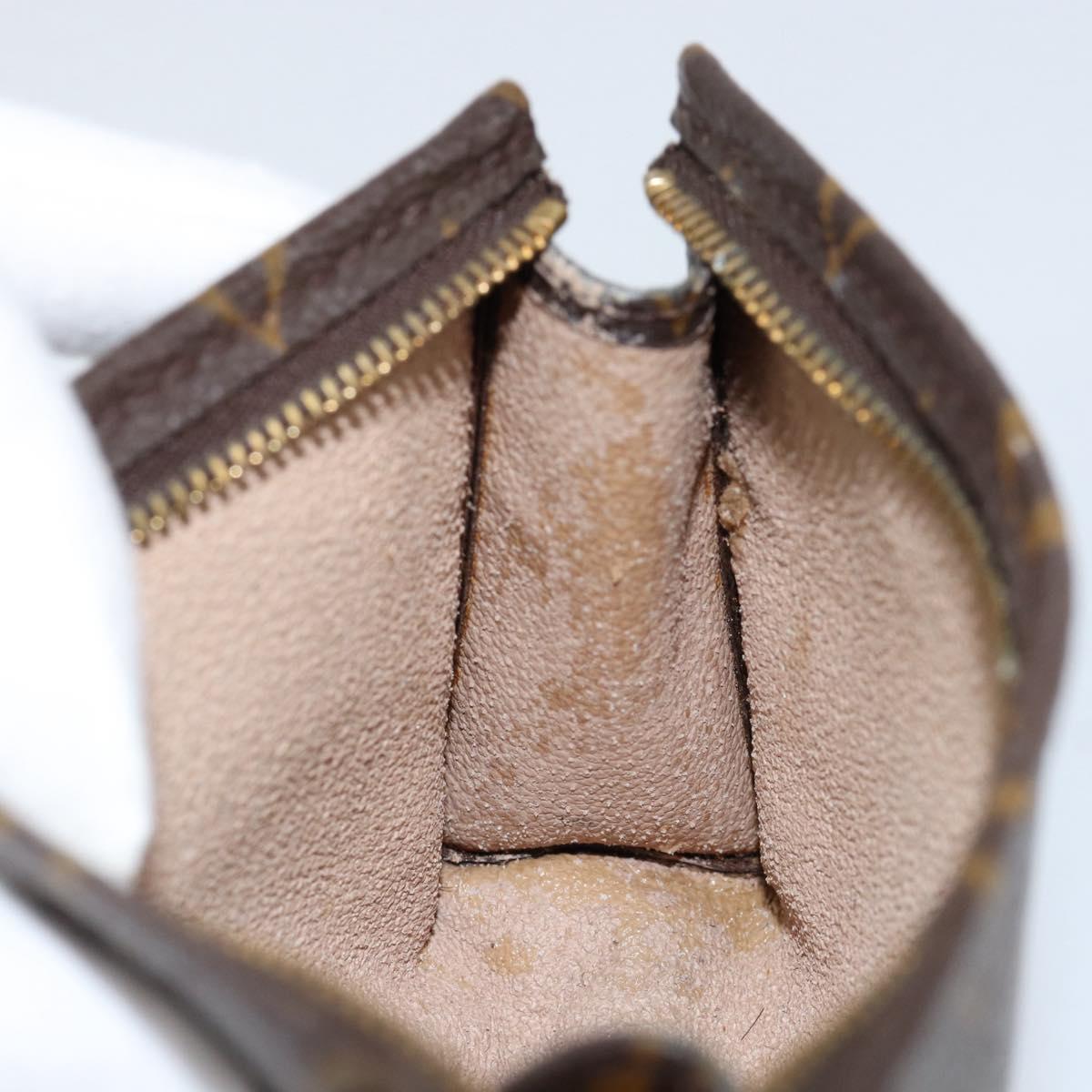 LOUIS VUITTON Monogram Poche Toilette 15 Pouch M47546 LV Auth BA8359